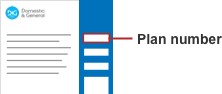 Plan/policy number on letters